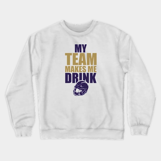 NFL Baltimore Ravens Drink Crewneck Sweatshirt by SillyShirts